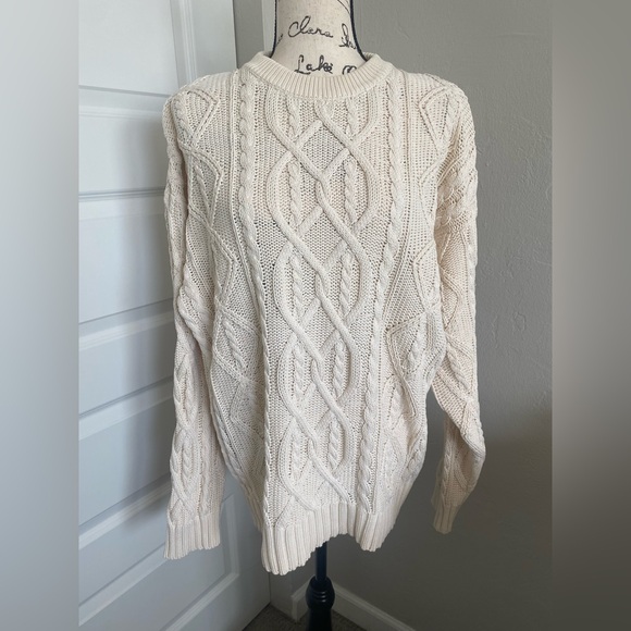 Eddie Bauer Sweaters - Vintage Eddie Bauer Cable Knit Sweater